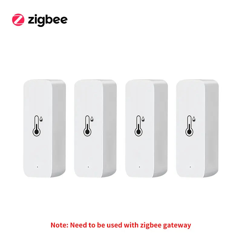 Tuya wifi/zigbee sensor de temperatura e umidade termômetro interno controle de vida inteligente para trabalho em casa com alexa google assistente