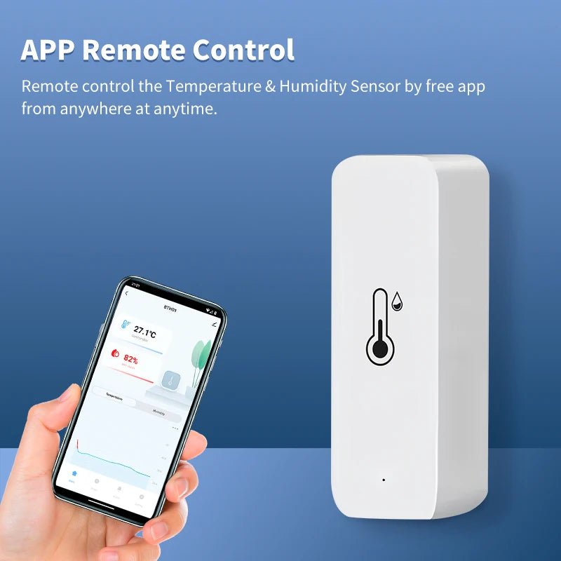 Tuya wifi/zigbee sensor de temperatura e umidade termômetro interno controle de vida inteligente para trabalho em casa com alexa google assistente