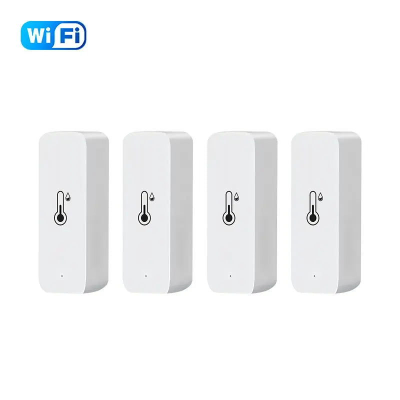 Tuya wifi/zigbee sensor de temperatura e umidade termômetro interno controle de vida inteligente para trabalho em casa com alexa google assistente
