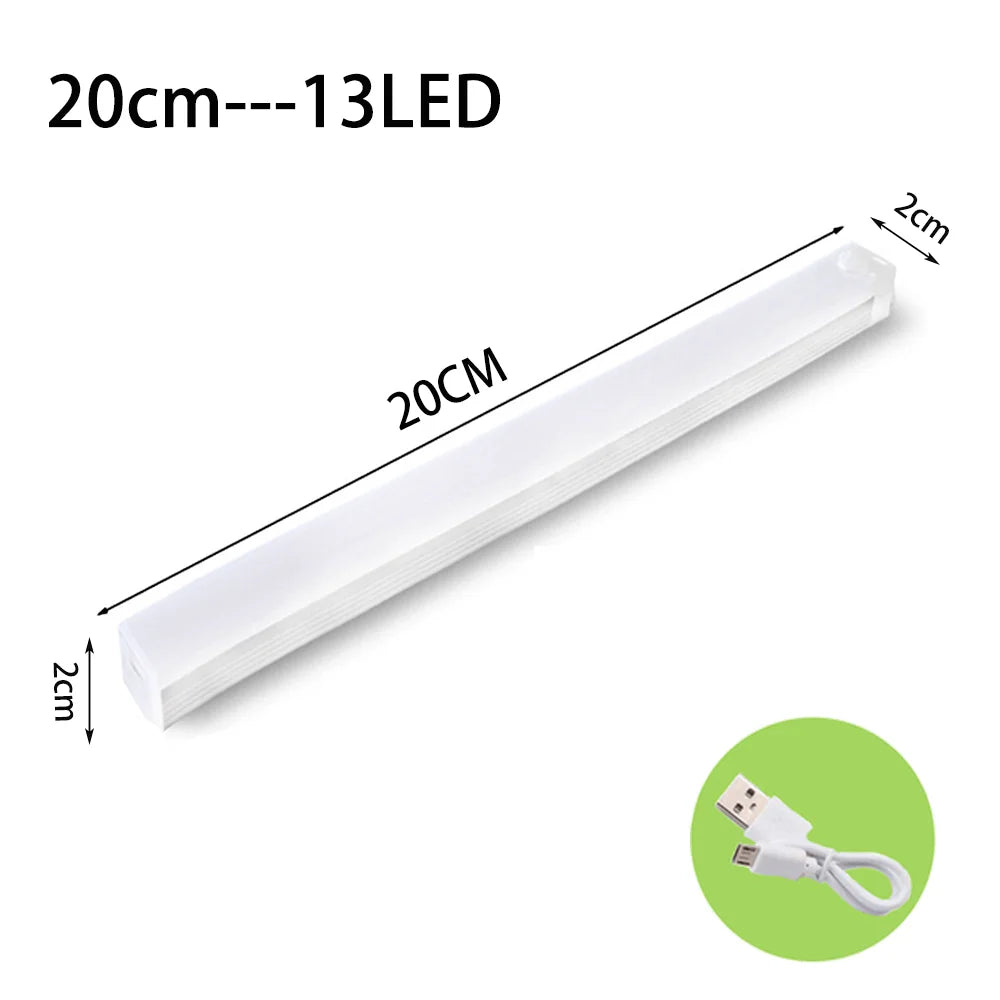 Sem fio LED Sensor de Movimento Luz, Luz Noturna, Tipo C Recarregável, Gabinete, Wardrobe Lamp, Backlight Escada, Cozinha