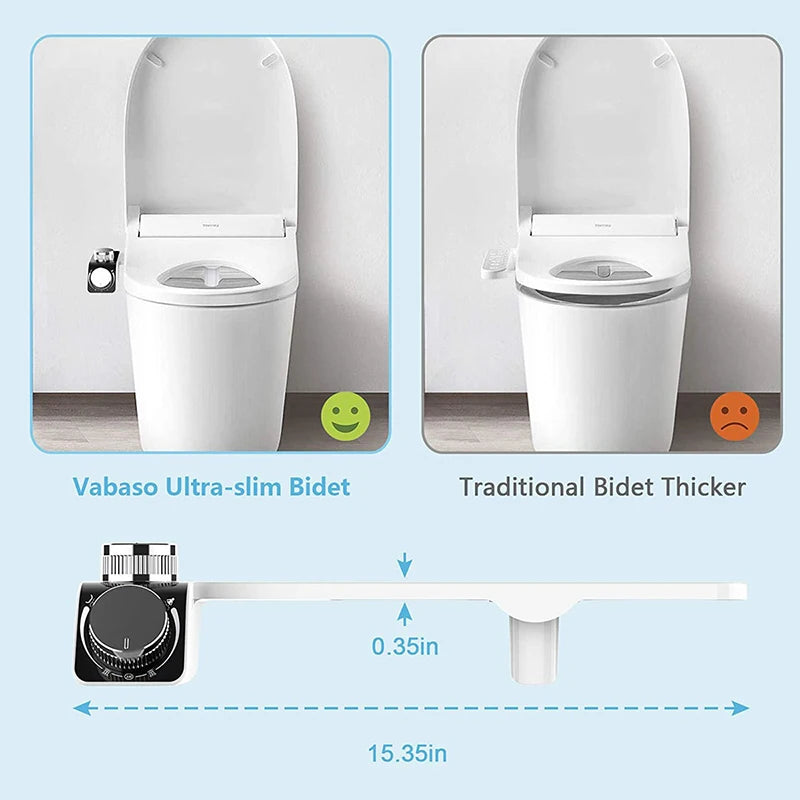 Acessório para assento de vaso sanitário, bidê, não elétrico, autolimpante, bicos duplos, misturador de água quente e fria, acessórios de banheiro para mulheres, pulverizador