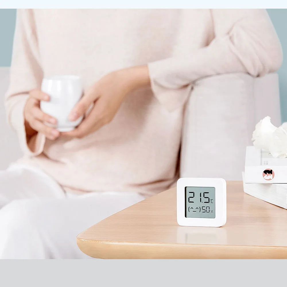 XIAOMI Mijia Bluetooth Termômetro 2 Sem Fio Inteligente Elétrico Higrômetro Digital Termômetro Funciona com Bateria