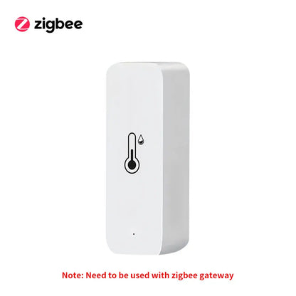 Tuya wifi/zigbee sensor de temperatura e umidade termômetro interno controle de vida inteligente para trabalho em casa com alexa google assistente