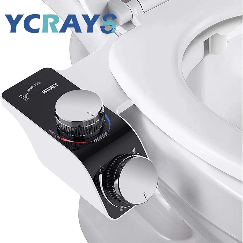 Acessório para assento de vaso sanitário, bidê, não elétrico, autolimpante, bicos duplos, misturador de água quente e fria, acessórios de banheiro para mulheres, pulverizador