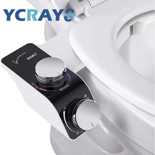 Acessório para assento de vaso sanitário, bidê, não elétrico, autolimpante, bicos duplos, misturador de água quente e fria, acessórios de banheiro para mulheres, pulverizador