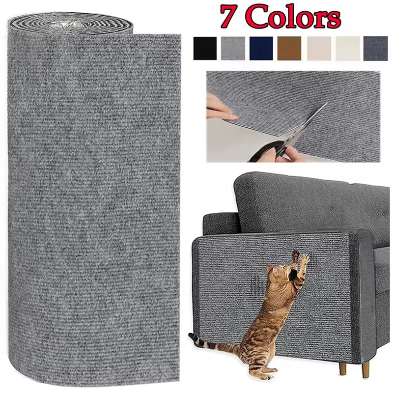 7 cores gato scratcher sofá protetor gatos scratcher almofada placa de proteção aparável auto-adesivo tapete diy gato scratch esteira