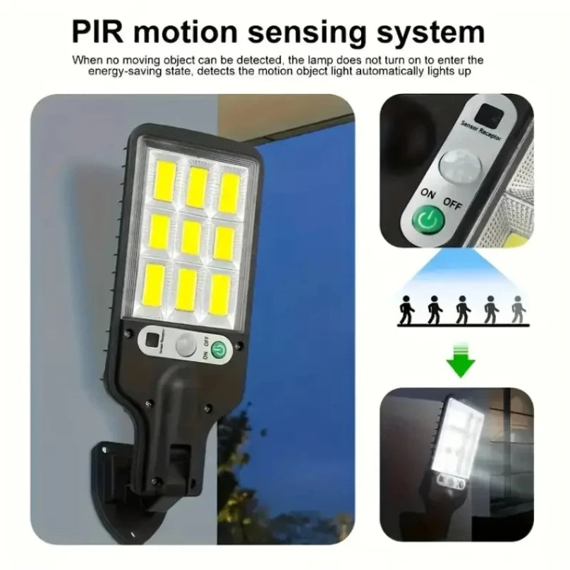 1 pc solar ao ar livre conduziu a luz de parede com indução impermeável do corpo humano para jardim terraço garagem pátio e iluminação pública