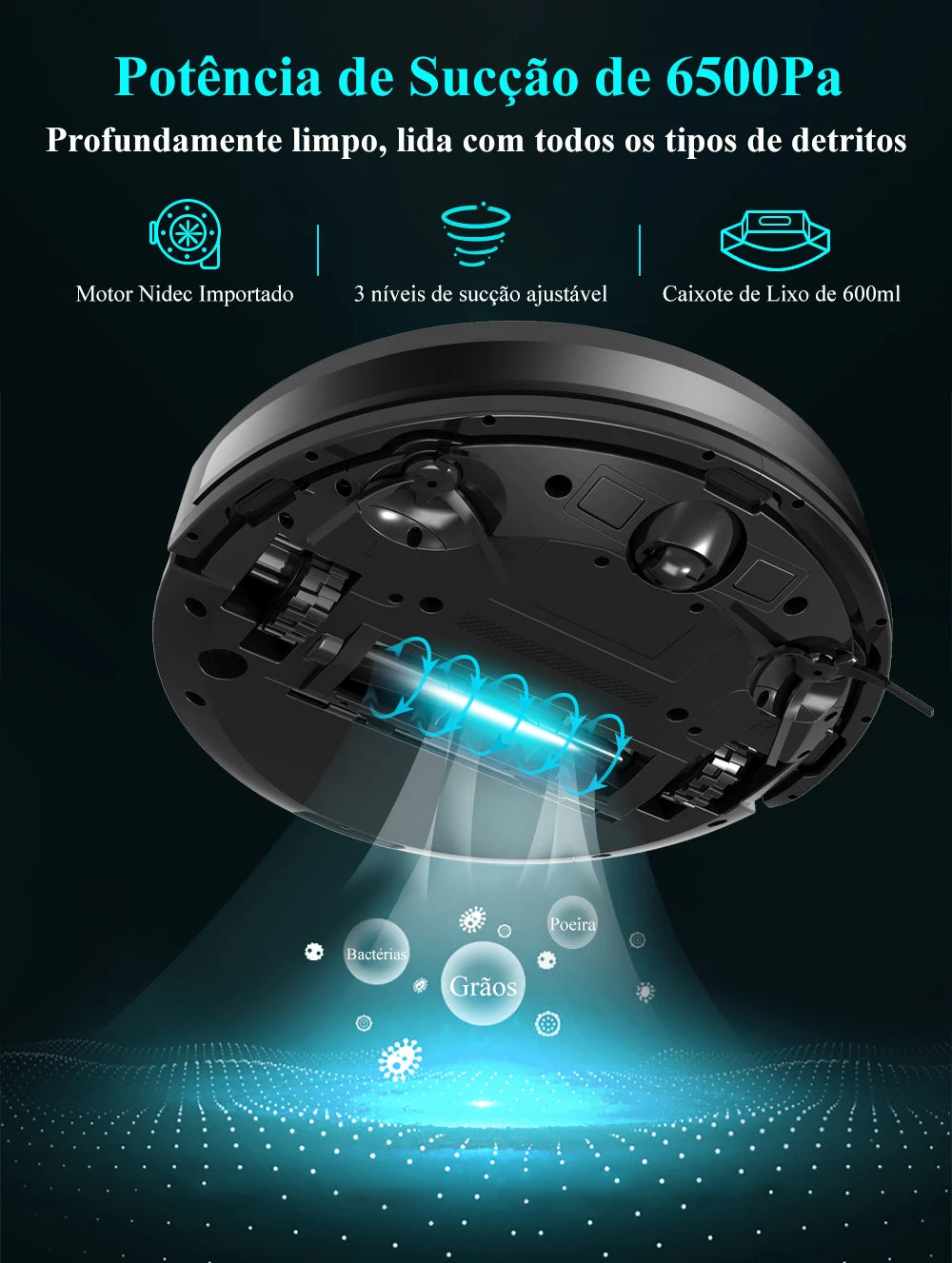 (Código promocional: BR2025)Robô aspirador de pó ABIR X8, navegação a laser lidar, 6500pa sucção, multi-assoalho mapa, Esterilização UV, y forma molhado esfregar, app zonas não-go, Exclusivo Sensor TOF