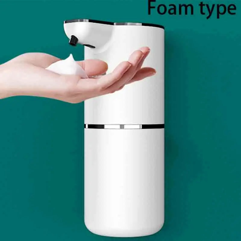 Dispensador de sabão automático 360ml, sem toque, tipo c, usb, recarregável, elétrico, à prova d'água, espuma/dispensador de líquido