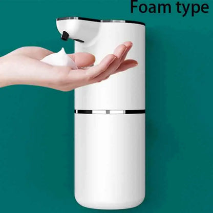 Dispensador de sabão automático 360ml, sem toque, tipo c, usb, recarregável, elétrico, à prova d'água, espuma/dispensador de líquido
