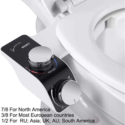 Acessório para assento de vaso sanitário, bidê, não elétrico, autolimpante, bicos duplos, misturador de água quente e fria, acessórios de banheiro para mulheres, pulverizador
