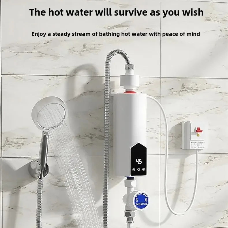 Aquecedor de água instantâneo 220v 3000w-5500w aquecedores elétricos portáteis para banheiro chuveiro de água quente e aquecimento de cozinha doméstica