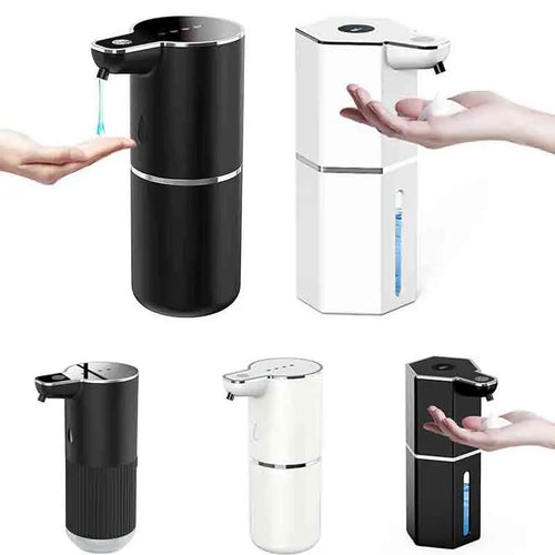Dispensador de sabão automático 360ml, sem toque, tipo c, usb, recarregável, elétrico, à prova d'água, espuma/dispensador de líquido