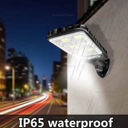 2025 luzes de rua solares ao ar livre casa rural totalmente automático led detecção super brilhante à prova dwaterproof água segurança jardim caminho lâmpada