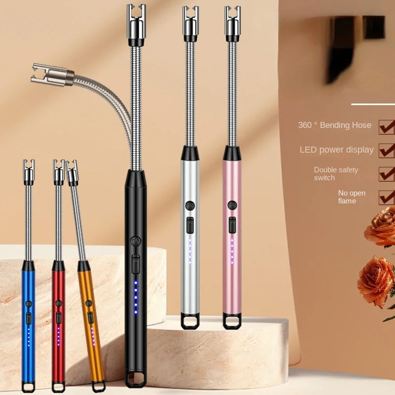 Ignição ignição de pulso de arco recarregável mosquete cozinha isqueiro vela USB fire stick