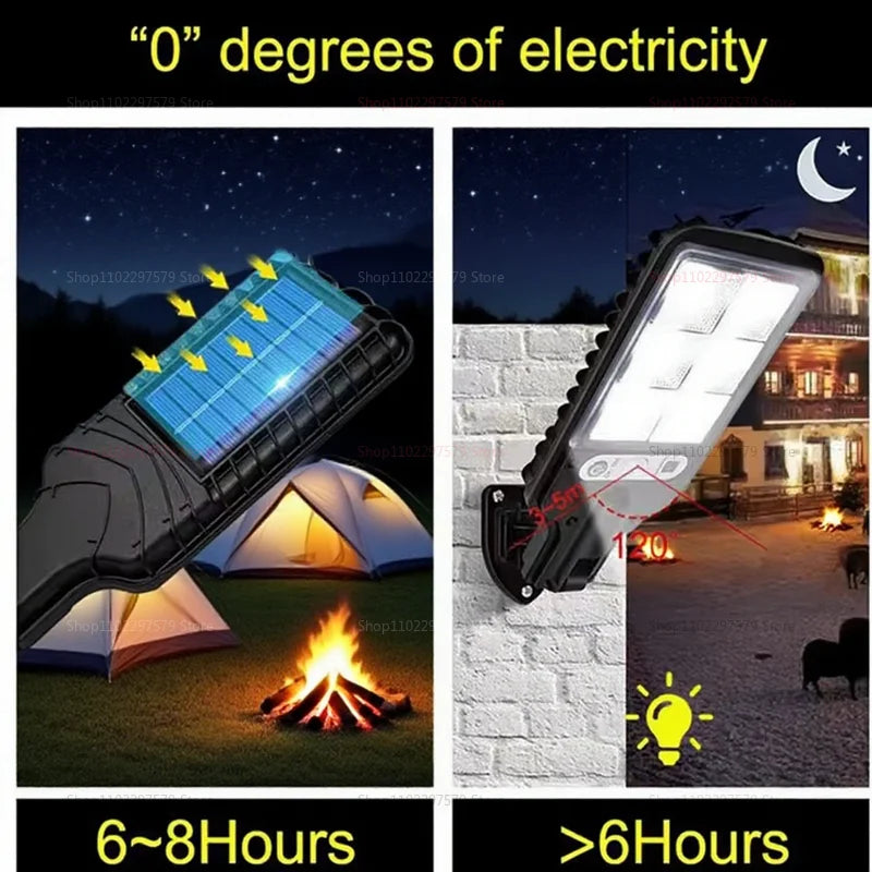 2025 luzes de rua solares ao ar livre casa rural totalmente automático led detecção super brilhante à prova dwaterproof água segurança jardim caminho lâmpada