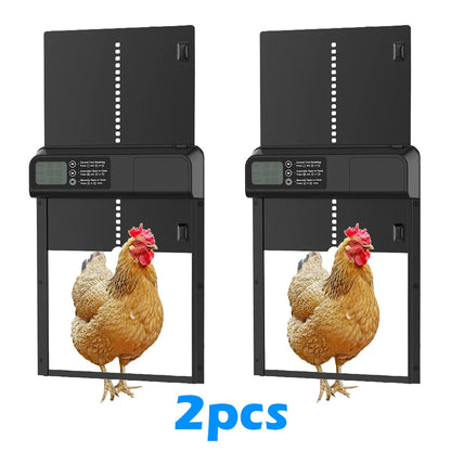 Porta automática de galinheiro, temporizador inteligente, abridor elétrico de alumínio, porta de galinheiro, fazenda, ferramenta de gerenciamento automático
