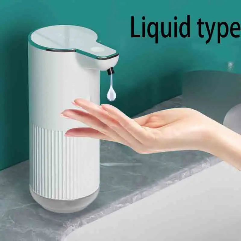 Dispensador de sabão automático 360ml, sem toque, tipo c, usb, recarregável, elétrico, à prova d'água, espuma/dispensador de líquido