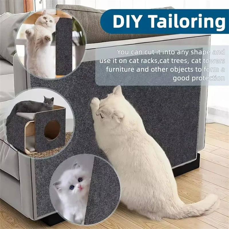 7 cores gato scratcher sofá protetor gatos scratcher almofada placa de proteção aparável auto-adesivo tapete diy gato scratch esteira